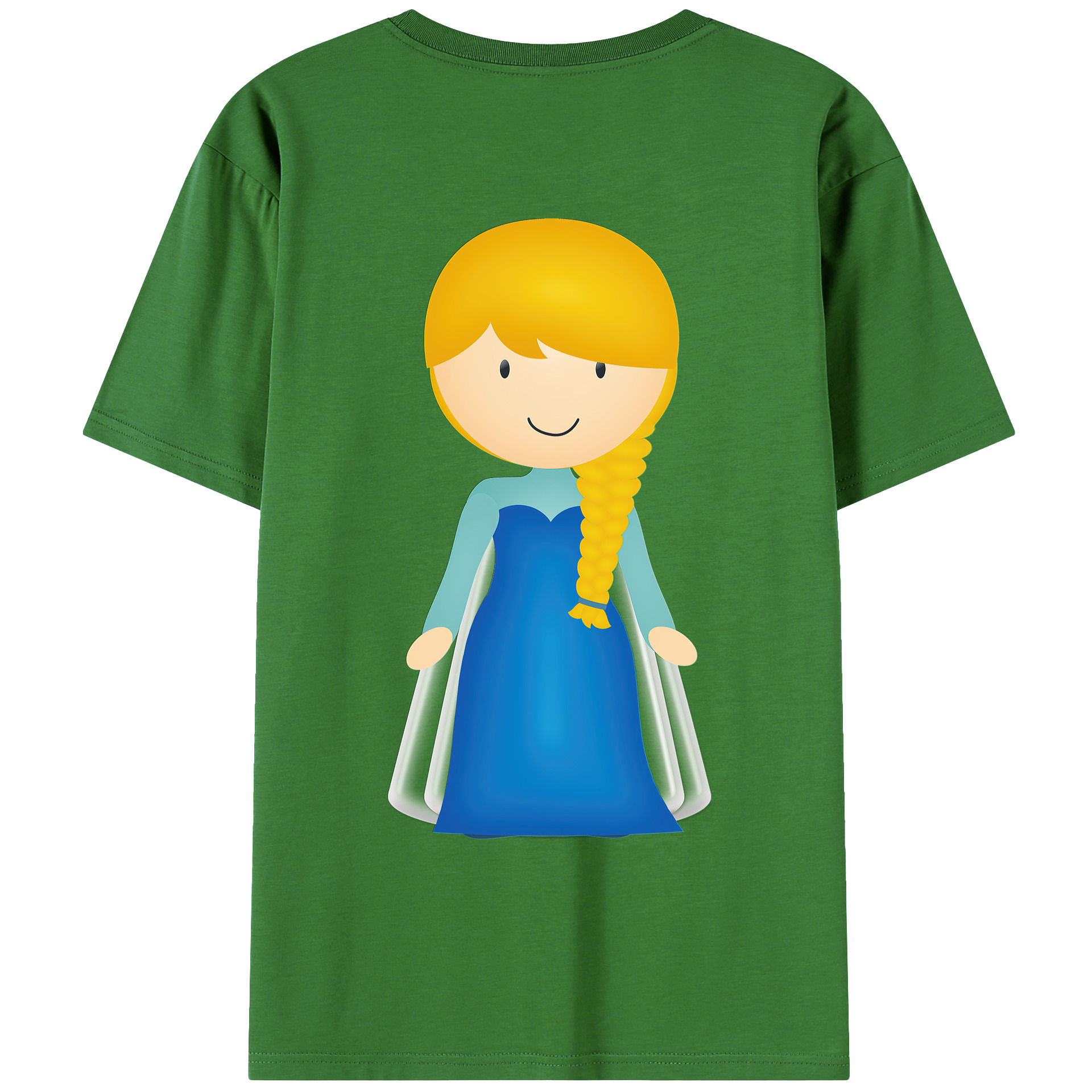 （画像用） アナと雪の女王 アンナ エルサ Frozen Anna Elsa レディース半袖Tシャツ(バックプリント)